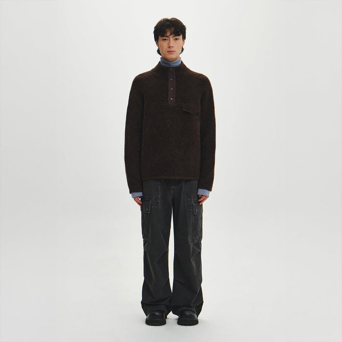 Roche Knit Anorakの着用（正面）