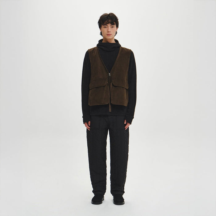 Corduroy Fleece Vestの着用（正面）