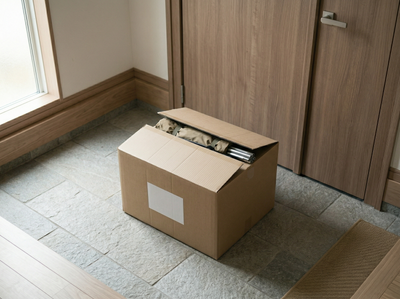 届く